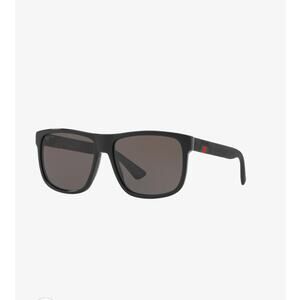 Gucci | Authentic Men's Way Farer Sunglasses GG0010S Black Frame Grey Lens $465